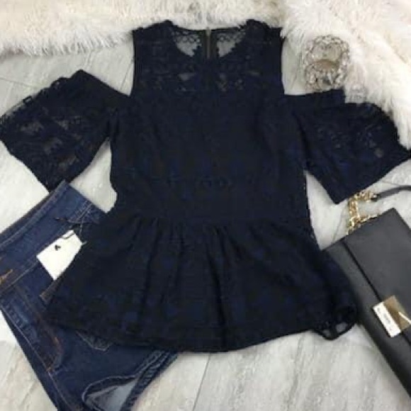 Parker Lace Peplum Top - Picture 5 of 14